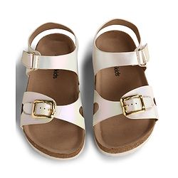 Pine Kids Sandals with Velcro Closure - Beige