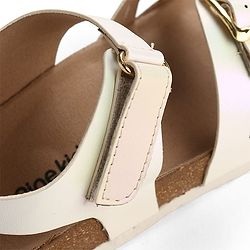Pine Kids Sandals with Velcro Closure - Beige