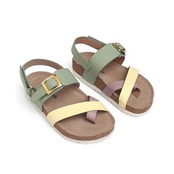 Pine Kids  Casual Sandals with Buckle Closure - Yellow