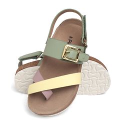 Pine Kids  Casual Sandals with Buckle Closure - Yellow
