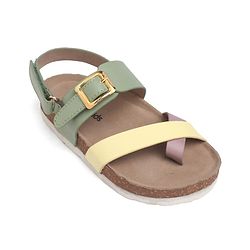 Pine Kids  Casual Sandals with Buckle Closure - Yellow