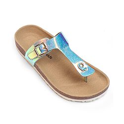 Pine Kids Buckle Closure Sandals - Silver