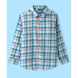 Pine Kids Cotton Woven Full Sleeves Check Shirt with Inner T-Shirt - Multicolour