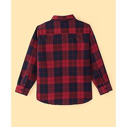 Pine Kids  Cotton Woven Full Sleeves Checks Shirt with Best Together Printed  T- Shirt -Red & White