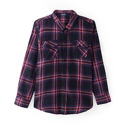 Pine Kids Cotton Woven Full Sleeves Checked Shirt- Multicolour