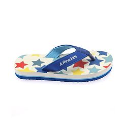 Pine Kids Slip On Flip Flops With Star Print - White