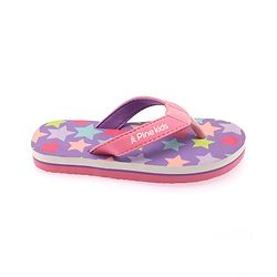 Pine Kids Slip On Flip Flops With Star Print -Lavender