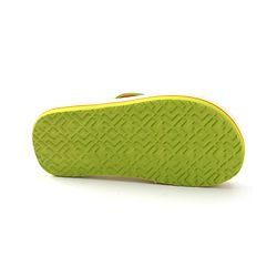 Pine Kids Slip On Flip Flops with Text Print - Navy Blue & Lime