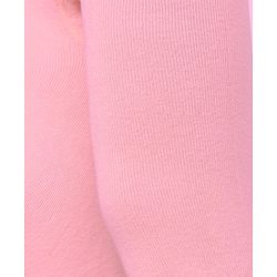 Pine Kids Cotton Knit Solid Colored Footie Tights - Pink