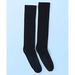Pine Kids Knitted Silvadur Antimicrobial Full  Length Solid Color  Socks - Pack of 3 ( Color May Vary )