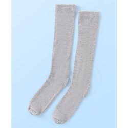 Pine Kids Knitted Silvadur Antimicrobial Full  Length Solid Color  Socks - Pack of 3 ( Color May Vary )
