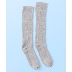 Pine Kids Knitted Silvadur Antimicrobial Full  Length Solid Color  Socks - Pack of 3 ( Color May Vary )