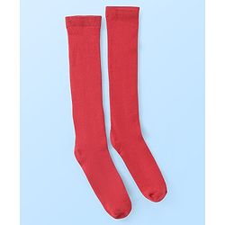 Pine Kids Knitted Silvadur Antimicrobial Full  Length Solid Color  Socks - Pack of 3 ( Color May Vary )
