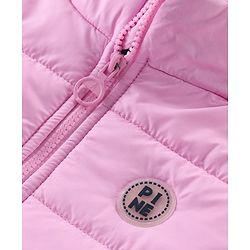 Pine Kids Woven Full Sleeves Solid Padded Jacket with Pockets - Baby Pink