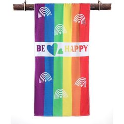 Pine Kids Terry Woven Towel & Wrapper Text Print L 60 x B 120 cm - Multicolor