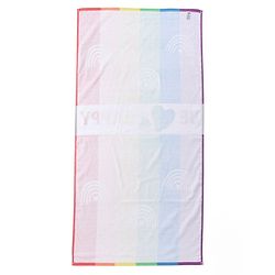 Pine Kids Terry Woven Towel & Wrapper Text Print L 60 x B 120 cm - Multicolor