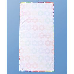 Pine Kids Terry Woven Towel & Wrapper Floral Print L 60 x B 120 cm - Multicolor