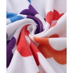 Pine Kids Terry Woven Towel & Wrapper Floral Print L 60 x B 120 cm - Multicolor