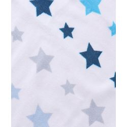 Pine Kids Terry Woven Towel & Wrapper Star Print L 60 x B 120 cm - White