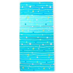 Pine Kids Terry Woven Towel & Wrapper Star Print L 120 x B 60 cm - Blue