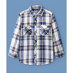 Pine Kids Cotton Woven Full Sleeves Checks Shirt- Multicolor