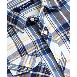 Pine Kids Cotton Woven Full Sleeves Checks Shirt- Multicolor