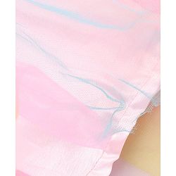 Pine Kids Sleeveless Party Frock with Rose Appliques- Multicolor