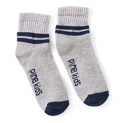 Pine Kids Ankle Length Silvadur Antimicrobial Socks Pack of 3 (Colour May Vary)