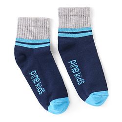 Pine Kids Ankle Length Silvadur Antimicrobial Socks Pack of 3 (Colour May Vary)