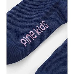 Pine Kids Knit Ankle Length Silvadur Antimicrobial Striped & Floral Design Socks Pack Of 3  ( Color May Vary )