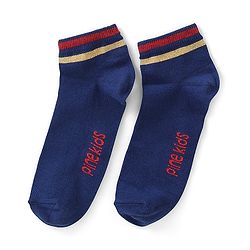 Pine Kids Knit Ankle Length Silvadur Antimicrobial Striped Socks Pack Of 3 ( Color May Vary )