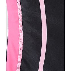Pine Active Sleeveless Legged Swimsuit Text Print - Black