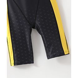 Pine Active Sleeveless Legged Swimsuit - Black & Yellow