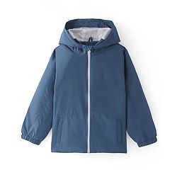 Pine Active Woven Athleisure Full Sleeves Solid Color Hooded Windbreaker Jacket - Teal Blue