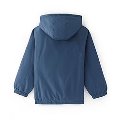 Pine Active Woven Athleisure Full Sleeves Solid Color Hooded Windbreaker Jacket - Teal Blue