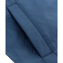 Pine Active Woven Athleisure Full Sleeves Solid Color Hooded Windbreaker Jacket - Teal Blue
