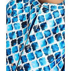 Pine Kids Woven Full Sleeves Solid Kurta Pyjama Set with Printed Jacket - Teal Blue