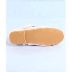 Pine Kids Ballerinas With Velcro Closure & Bow Applique - Pink