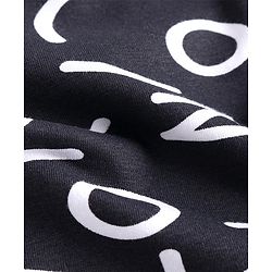Pine Kids Knit Cotton Elastane Ankle Length Leggings Abstract Print with Stretch - Black & White