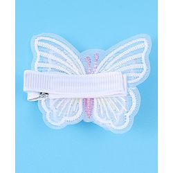 Pine Kids Bow & Butterfly Clips Pearl & Embroidered Detailing Pack of 4 - Multicolor