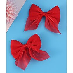 Pine Kids Hairband with Bow Clips Set of 3 - Red