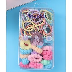 Pine Kids Free Size Hair Rubber Band Multipack Set - Multicolour