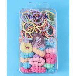 Pine Kids Free Size Hair Rubber Band Multipack Set - Multicolour