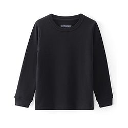 Pine Kids  Full Sleeves Thermal Vest Solid Colour - Black