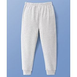 Pine Kids Full Length Solid Thermal Bottoms - Light Grey