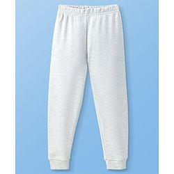 Pine Kids Full Sleeves Thermal Wear Solid Colour T-Shirt & Pant Set - Light Grey