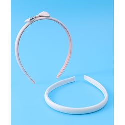Pine Kids Hair Accessories Combo Sets Free Size Pack of 6 - Pink & Silver
