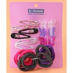 Pine Kids Hair Accessories Combo Set Pack of 21 - Multicolor