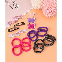 Pine Kids Hair Accessories Combo Set Pack of 21 - Multicolor