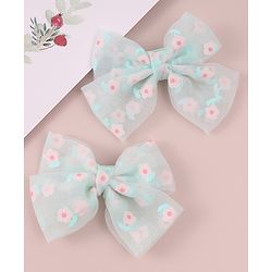 Pine Kids Butterfly Clips Pack of 2 - Light Green